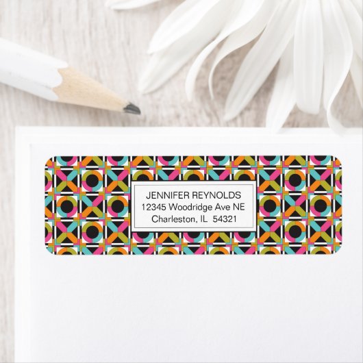 Modernes Hexagon Quilt-Muster (Insitu)