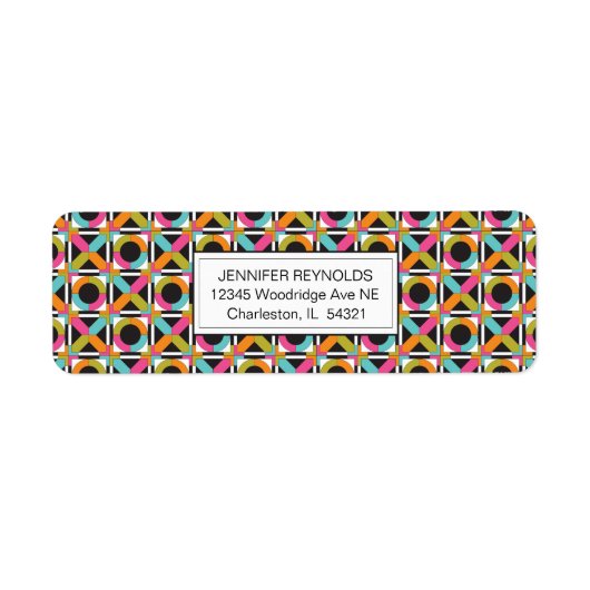 Modernes Hexagon Quilt-Muster (Vorne)