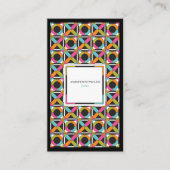 Modernes Hexagon-Steppdecken-Muster Visitenkarte (Vorderseite)