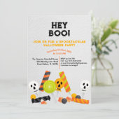 Modernes Hey Boo Kids Halloween-Party laden ein Einladung (Stehend Vorderseite)
