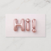 Modernes Hi-Ballon-Design Visitenkarte (Vorderseite)