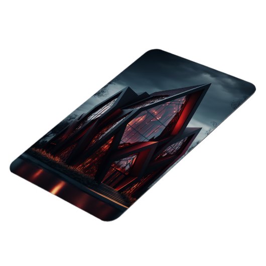 Modernes Hi-Tech Gothic House Exterior Design. Magnet (Linke Seite)