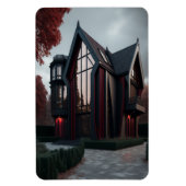 Modernes Hi-Tech Gothic House Exterior Design. Magnet (Vertikal)