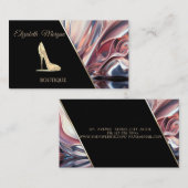 Modernes High Heel Abstrakt Visitenkarte (Vorne/Hinten)