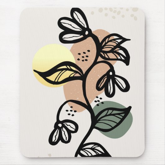 Modernes Hintergrunddesign Mousepad (Vorne)