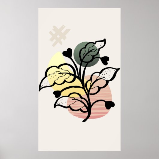 Modernes Hintergrunddesign Poster (Vorne)