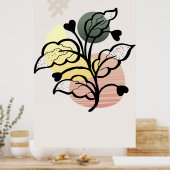 Modernes Hintergrunddesign Poster (Küche)