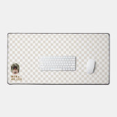 Modernes hintergrundgeprüftes Muster-Foto Schreibtischunterlage (Tastatur & Maus)