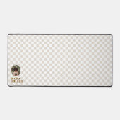 Modernes hintergrundgeprüftes Muster-Foto Schreibtischunterlage (Vorderseite)