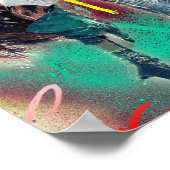 Modernes Hip Hop Tänzer Teenagerzimmer Poster (Ecke)