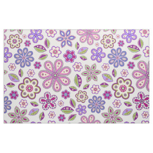 Modernes Hippie Floral Muster   Botanisch Stoff
