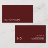 Modernes, hoch entwickeltes Deep Red Visitenkarte (Vorne/Hinten)