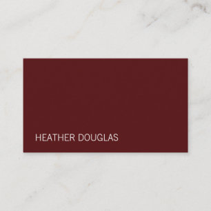 Modernes, hoch entwickeltes Deep Red Visitenkarte