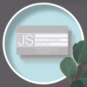 Modernes, hoch entwickeltes geometrisches Monogram Visitenkarte