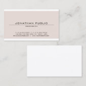 Modernes, hoch entwickeltes Minimalistisches Desig Visitenkarte (Vorne/Hinten)