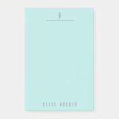 modernes, hoch entwickeltes Monogramm Post-it Klebezettel (Vorderseite)