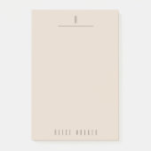 modernes, hoch entwickeltes Monogramm Post-it Klebezettel (Vorderseite)