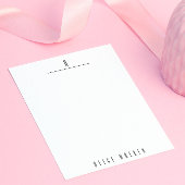 Modernes, hoch entwickeltes Personalisiertes Monog Mitteilungskarte