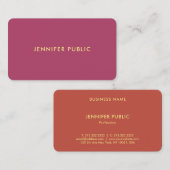 Modernes, hoch entwickeltes Template Beruflich Visitenkarte (Vorne/Hinten)