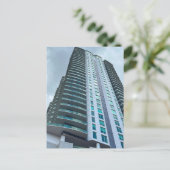 Modernes Hochhaus Postkarte (Stehend Vorderseite)