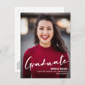 Modernes Hochschulstudium für das benutzerdefinier Ankündigungspostkarte (Vorne/Hinten)