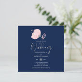 Modernes Hochzeitbudget für Hochzeiten in Blue Pin (Stehend Vorderseite)