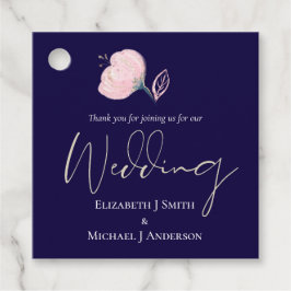 Modernes Hochzeitbudget für Hochzeiten in Blue Pin Geschenkanhänger