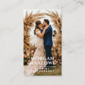 Modernes Hochzeitfotograf-Foto Visitenkarte (Vorderseite)