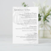 Modernes Hochzeitinformationsblatt RSVP Karte (Stehend Vorderseite)