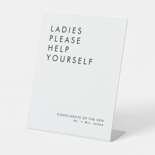 Modernes Hochzeitsbadezimmer - Zeichen Sockelschild (Vorderseite)