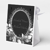 Modernes Hochzeitsdesign Geschenkschachtel (Rückseite)