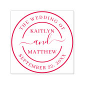 Modernes Hochzeitseinladungs-Siegel nach Maß Permastempel (Design)