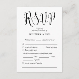 Modernes Hochzeitsessen lädt zur UAWG-Eintrittskar Begleitkarte