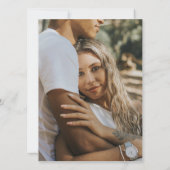 Modernes Hochzeitsfest-Foto Einladung (Rückseite)