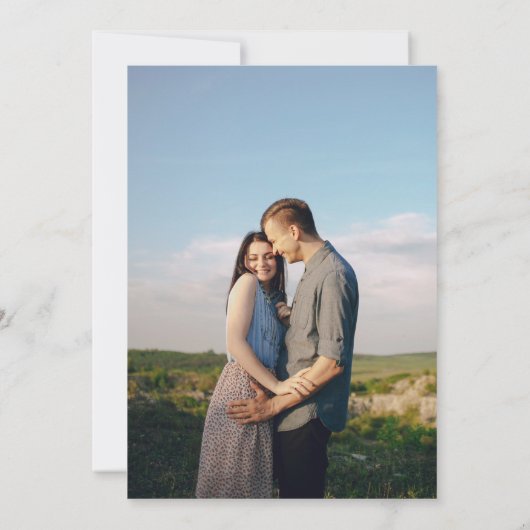 Modernes Hochzeitsfilmposter Einladung (Rückseite)