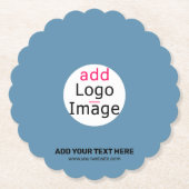 Modernes Hochzeitsfördermittel Maßgeschneidertes D Untersetzer (Vorderseite)