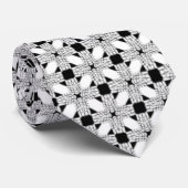 Modernes Hochzeitsformhaus Schwarz-Weiß Krawatte (Gerollt)