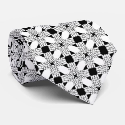 Modernes Hochzeitsformhaus Schwarz-Weiß Krawatte (Gerollt)