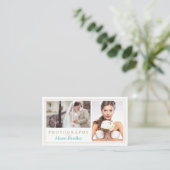 Modernes Hochzeitsfotografie Studio Elegant Stilvo Visitenkarte (Stehend Vorderseite)