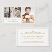 Modernes Hochzeitsfotografie Studio Elegant Stilvo Visitenkarte (Vorne/Hinten)