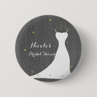 Modernes Hochzeitskleid & Gold Hearts Brautparty