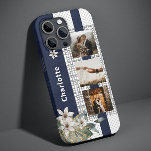 Modernes Hochzeitskuppel Foto Personalisiertes Flo Case-Mate iPhone Hülle