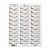 Modernes Hochzeitslabel mit Blumen und Blumen