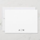 Modernes Hochzeitsladen mit Overlay-Foto Einladung (Rückseite)