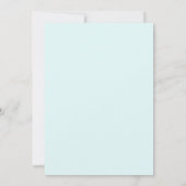 Modernes Hochzeitsmenü am Meer Einladung (Rückseite)
