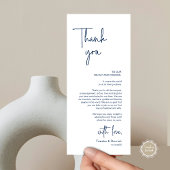 Modernes Hochzeitsplatz - Abendessen dank Karte