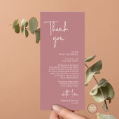 Modernes Hochzeitsplatz - Abendessen dank Karte