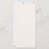 Modernes Hochzeitsprogramm (Rückseite)