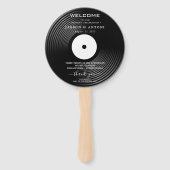 Modernes Hochzeitsprogramm Fächer (Vorderseite)