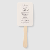 Modernes Hochzeitsprogramm